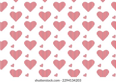 heart seamless pattern vector. Seamless background with hearts
