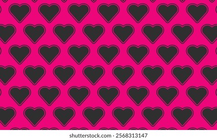 heart seamless pattern vector. Seamless background with hearts. Love Pattern.