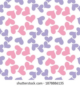 Herznahtloses Muster. Vektordesign für Geschenkverpackung, Stoff, Stoffdruck, Tapete, Verpackungspapier, Partyeinladung, Verpackung, Menüdesign, Schrottbuchung, Vorlage.
