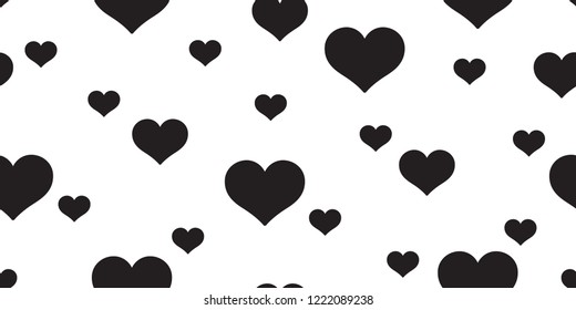 Heart seamless pattern vector valentine gift wrap tile background repeat wallpaper scarf isolated