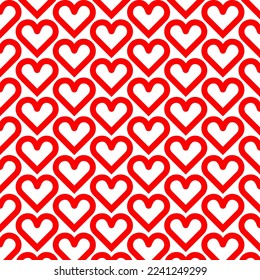 Heart seamless pattern.Colorful hearts.Packaging design for gift wrap. Abstract geometric modern background. Vector illustration. Art deco style. Heart seamless pattern eps10