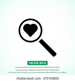 heart search icon