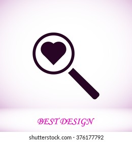 heart search icon