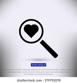 heart search icon