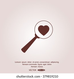 heart search icon