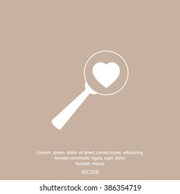 heart search icon