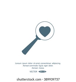 heart search icon