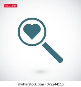heart search icon
