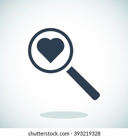 heart search icon
