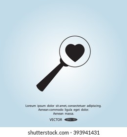 heart search icon