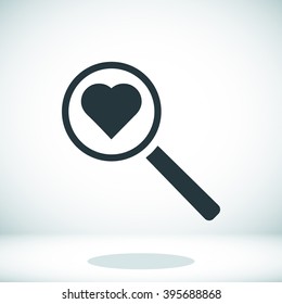 heart search icon