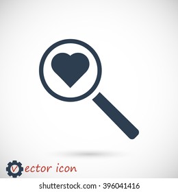 heart search icon