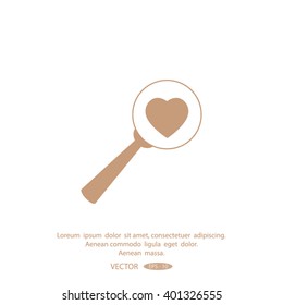 heart search icon