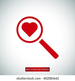 heart search icon