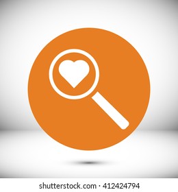 heart search icon