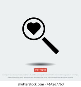 heart search icon