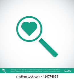 heart search icon