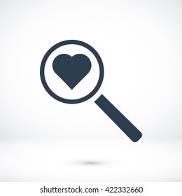 heart search icon