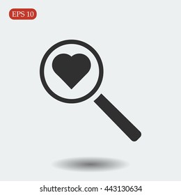 heart search icon