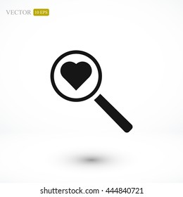 heart search icon