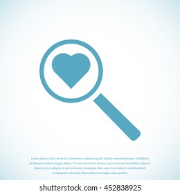 heart search icon