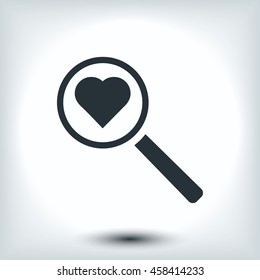 heart search icon