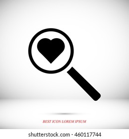 heart search icon