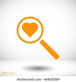heart search icon