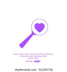 heart search icon