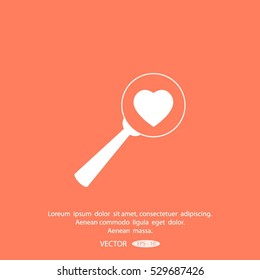 heart search icon