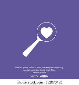 heart search icon