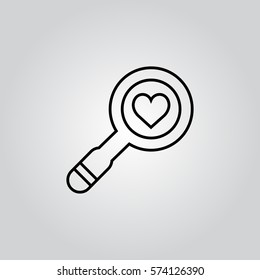 heart search icon