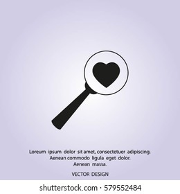 heart search icon