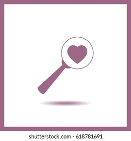 heart search icon