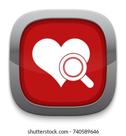 heart searching icon