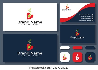 heart seed vector logo icon