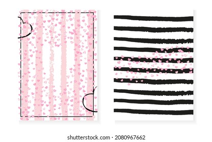 Heart Sequins. Golden Dream Offer. Celebration Wallpaper Set. Pink Splatter Spray. White Premium Stardust. Stylish Particles. Stripe Simple Card. Pink Heart Sequins