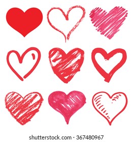 heart series vector set