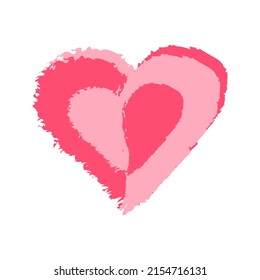  Heart set. Valentine's Day .Vector  flat illustration
