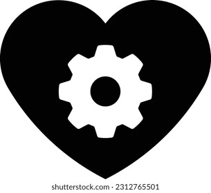 preferencias del equipo de configuración del corazón Glifo