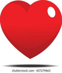 Heart set.Valentine's Day Heart . Heart Background . Heart 3D. Vector Heart .