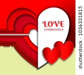 Heart of several layers of paper. Decorative element for romantic design