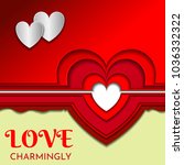Heart of several layers of paper. Decorative element for romantic design