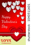Heart of several layers of paper. Decorative element for romantic design