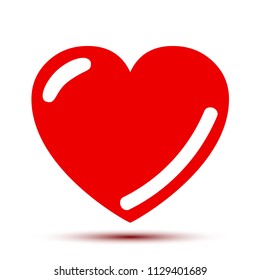Heart with shading - vector for stock