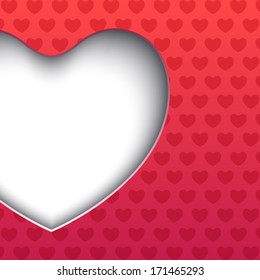 heart with shadow background for weddings and valentines day