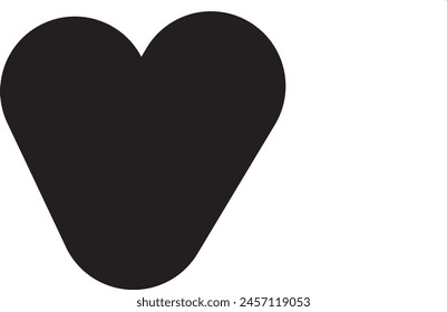 heart shap icon design eps