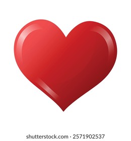 Heart shape 3d icons. Love symbol for Valentines day and Mother day decoration. Social media like symbol. Set of realistic 3d hearts for love design.