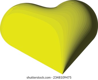 Heart Shape 3d Vector Stock Image 