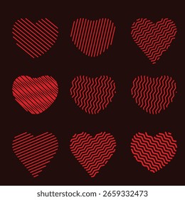 Estilos Heart Shape 9 para uso múltiplo